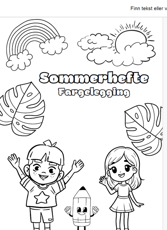 Fargeleggingshefte sommer