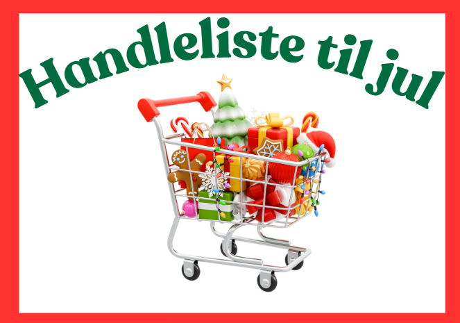 Handleliste til jul - et morsomt lottospill