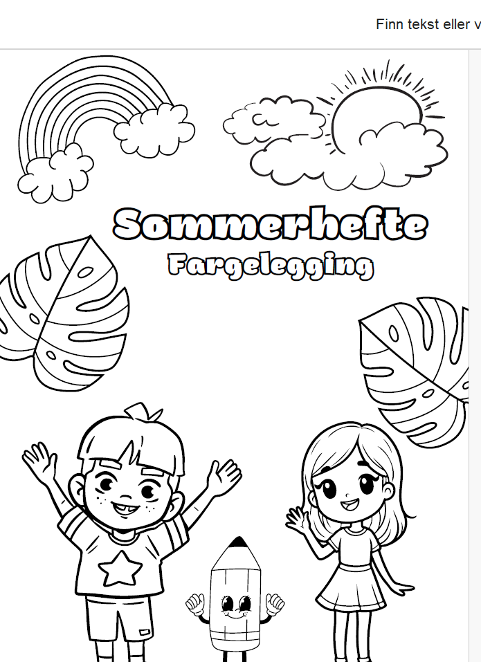 Fargeleggingshefte sommer