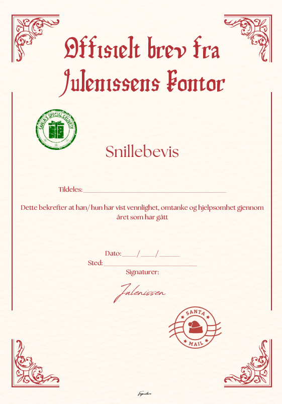 Rampenissens julekalender