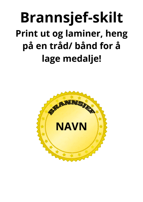 Brannvern i barnehagen - lek læring og trygghet